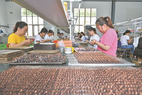 保康县“微工厂”新模式 家门口就业，助力电子产品销售